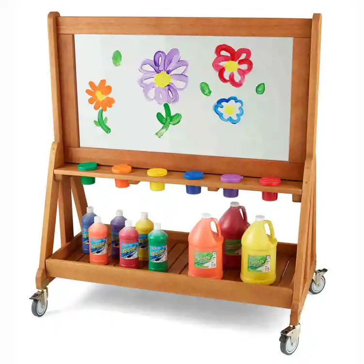 Outdoor Paint Wall & Supply Cart