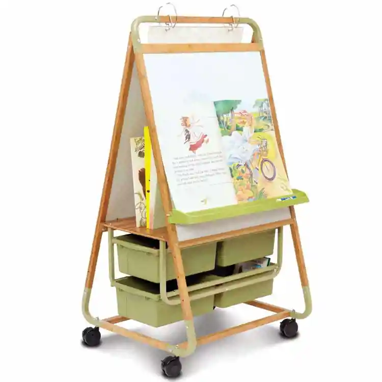 Bamboo Double-Sided Teaching Easel