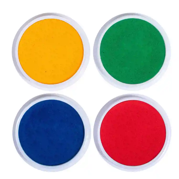 Jumbo Circular Washable Stamp Pads, Set of 4