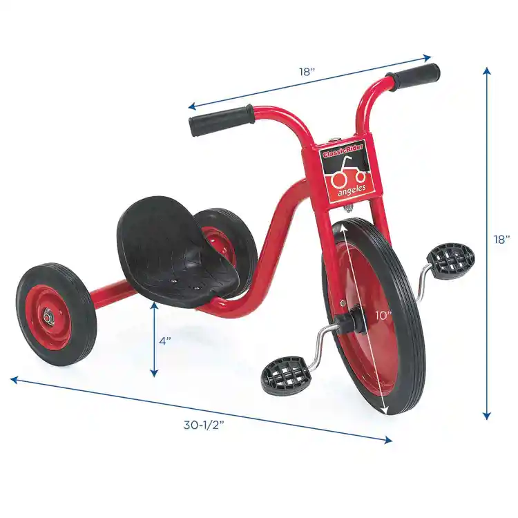 Angeles ClassicRider 10" Pedal Pusher Low Rider Toddler Trike