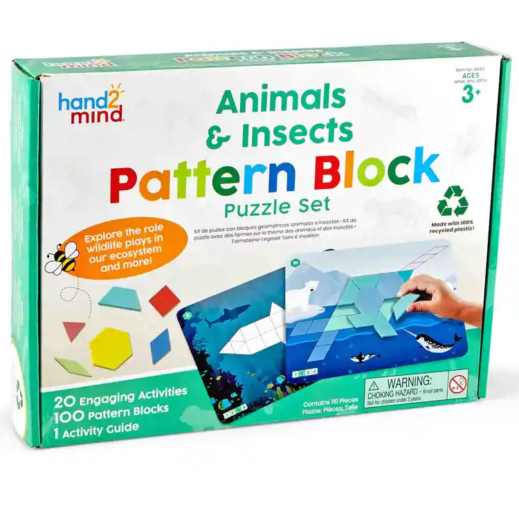 Animals & Insects Pattern Block Puzzle Set