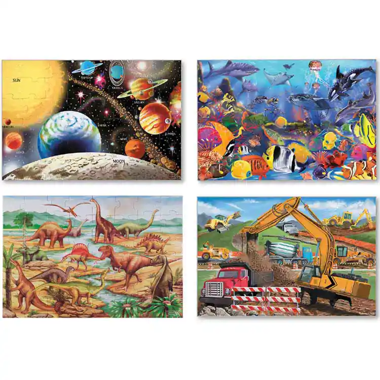 Melissa & Doug Floor Puzzles, Set of 4