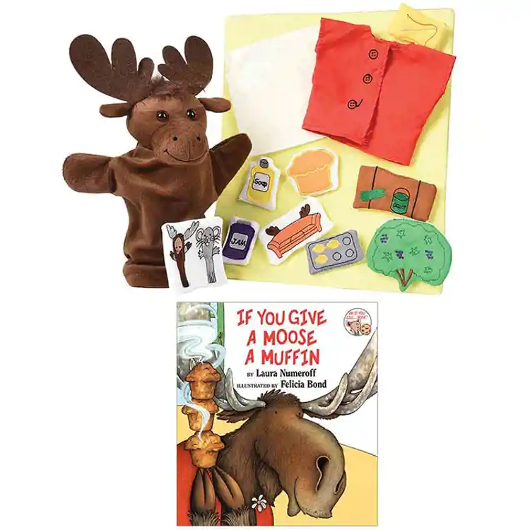 If You Give A Moose A Muffin Book & Props