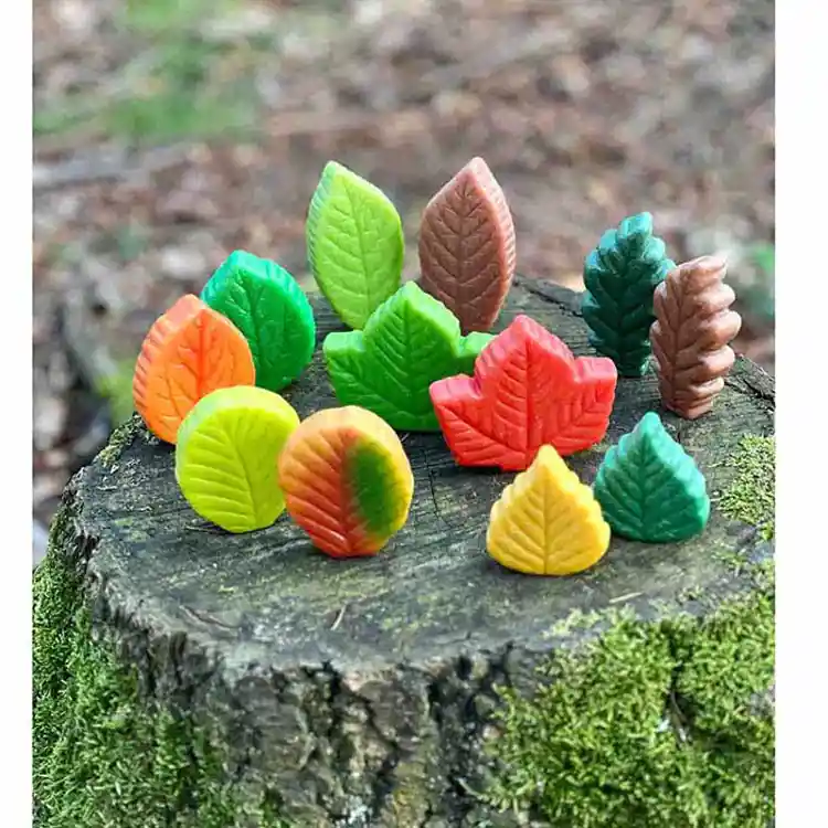 Sensory Play Stones, Leaves